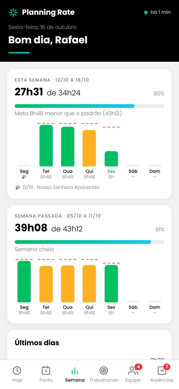Semana no celular: Semana